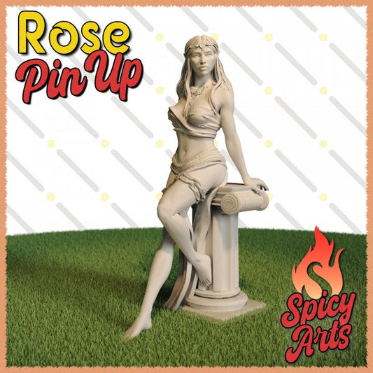 Rose 6 3d Printed miniature FanArt by Spicy Arts Scaled Collectables Statues & Figurines