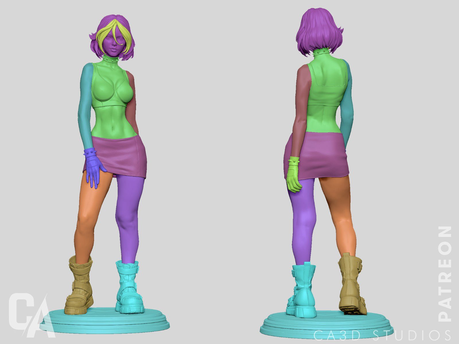 Resin Model Kit  Jade 3d printed scaled statue unpainted SFW / NSFW Option  – ThreeDTreasury Resin Miniatures