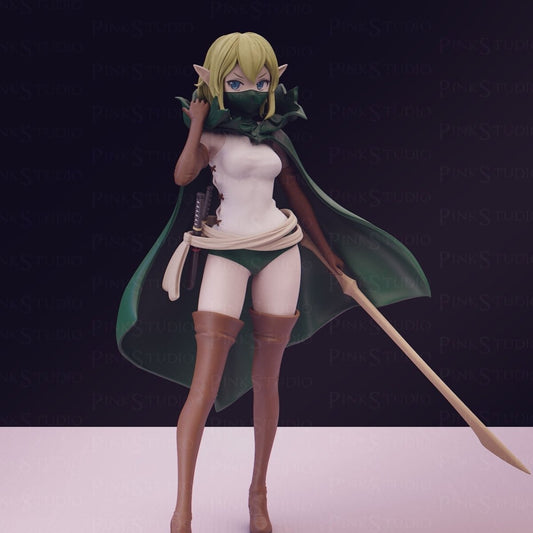 Ryuu Anime Figure 3D Printed , Unpainted , Figurine , Sexy Miniature , Bondage figure , Naked Waifu