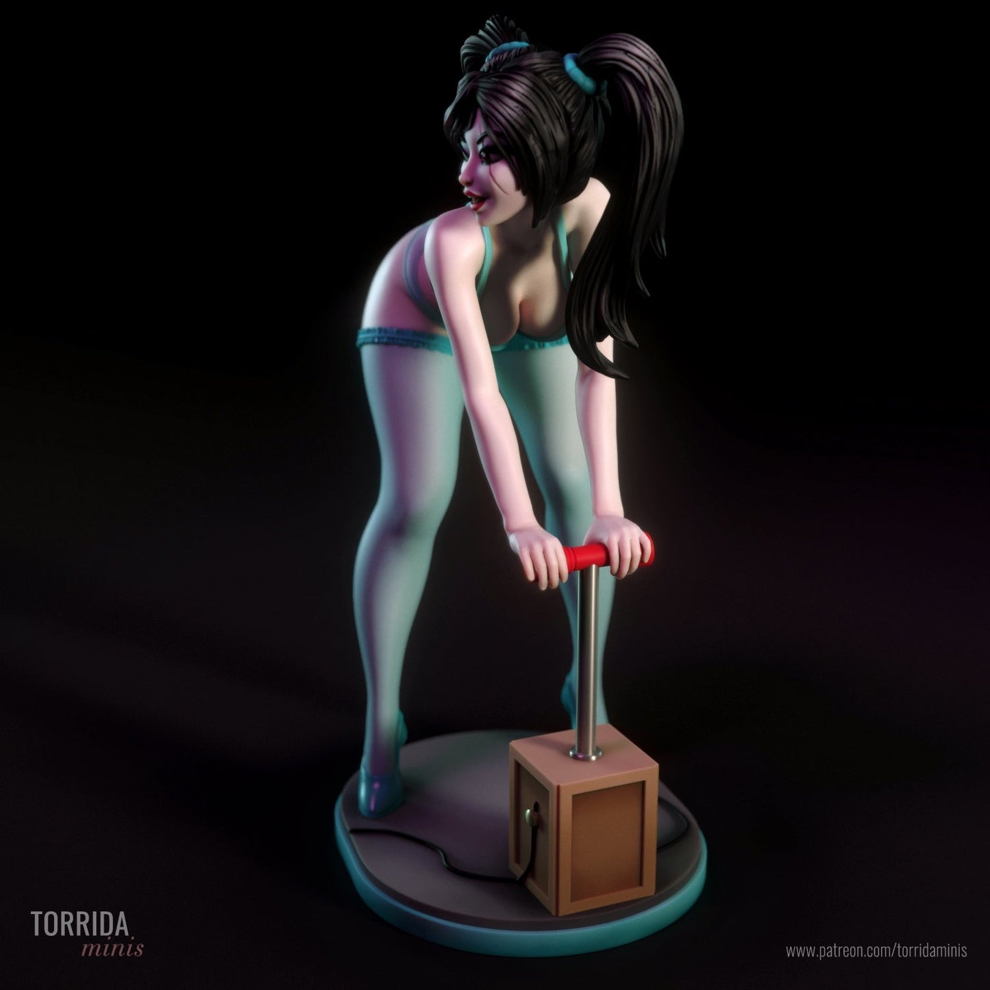 Sabrina NSFW 3d Printed miniature FanArt by Torrida Minis Scaled Collectables Statues & Figurines