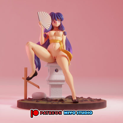 Sampoo NSFW Resin Anime Figure 3D Printed Fanart DIY Garage Kit , Unpainted , NSFW Figurine , Nude Figurine , Sexy Miniature , Bondage figure , Naked Waifu , Adult Figurine , Anime Figure