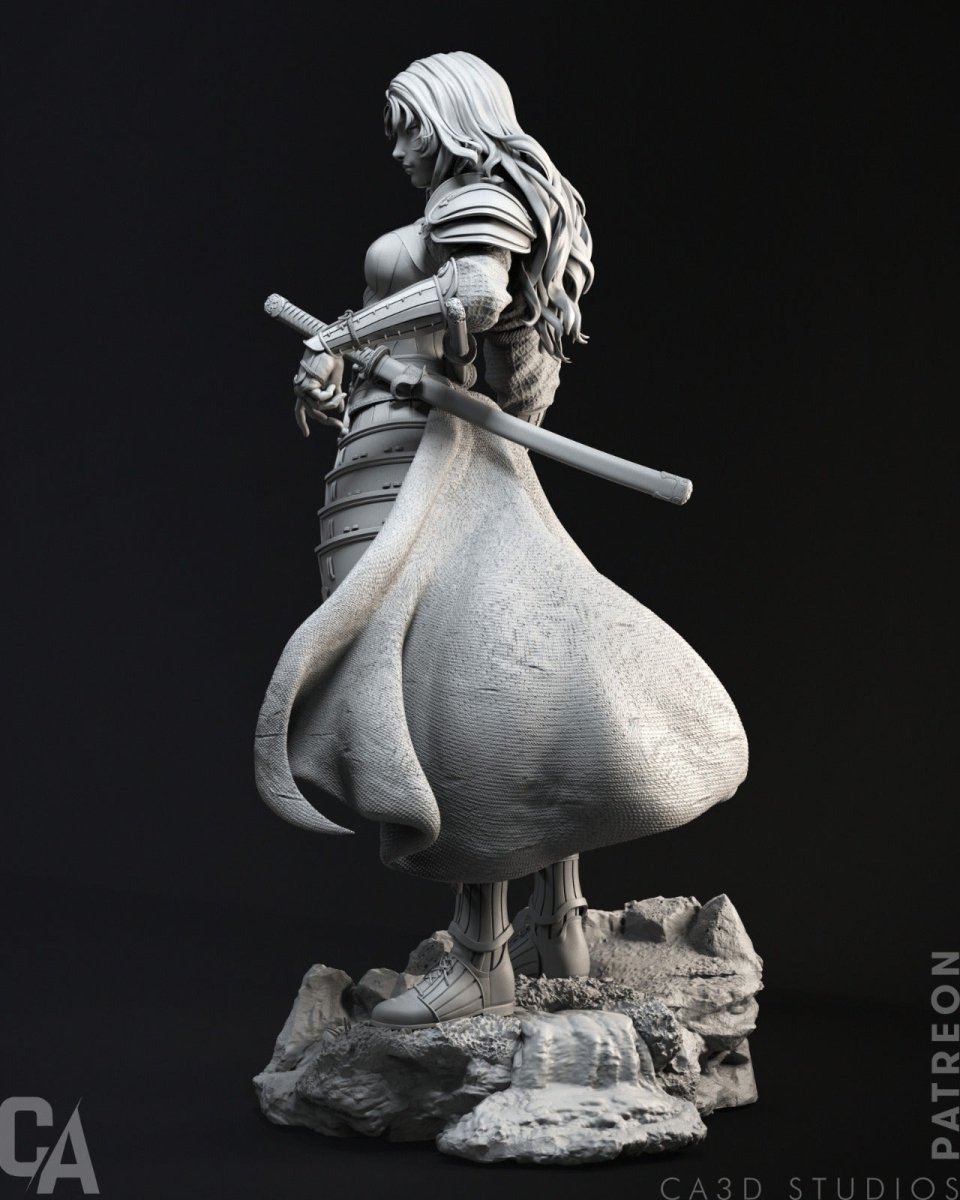 Samurai Wonder Woman 3d printed Miniature Scaled Statue Figure SFW NSFW