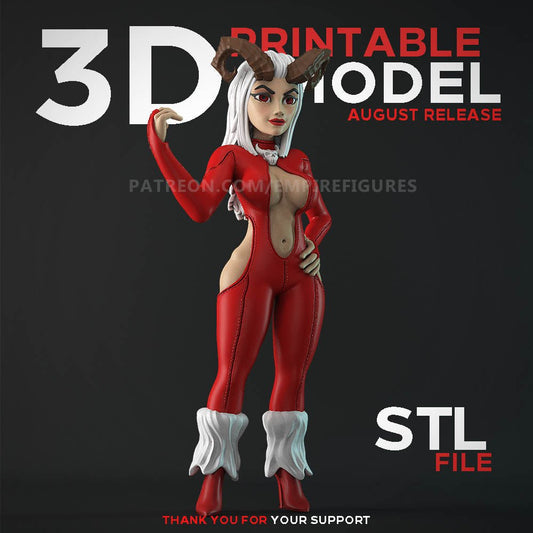 Satan Girl Satana 3d Printed Resin Figure Unpainted by EmpireFigures