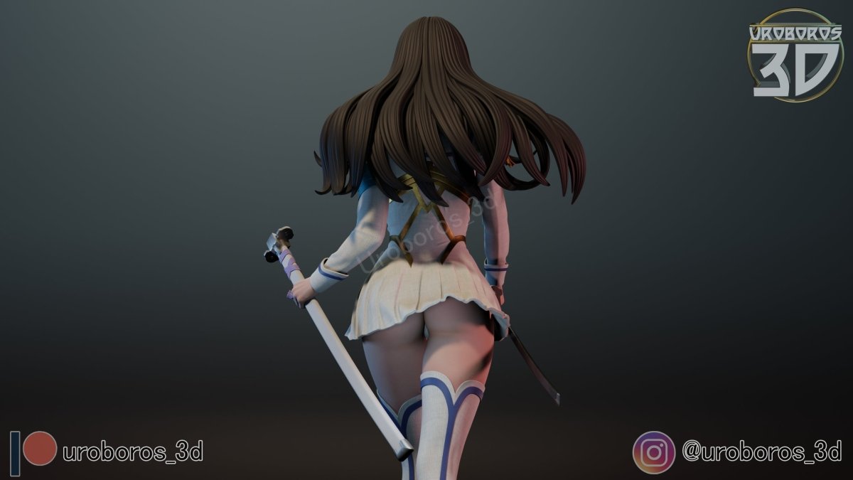 Satsuki Kiryuin 3D Printed Anime Scale model, Unpainted Resin garage kit