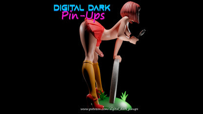 Scooby-Doo Velma FUTA – NSFW 3D Printed – Figurine – FunArt by Digital Dark Pin-Ups