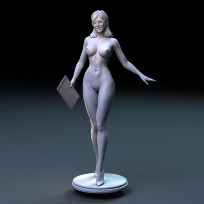 Secretary NSFW 3D Printed Fanart Unpainted Miniature