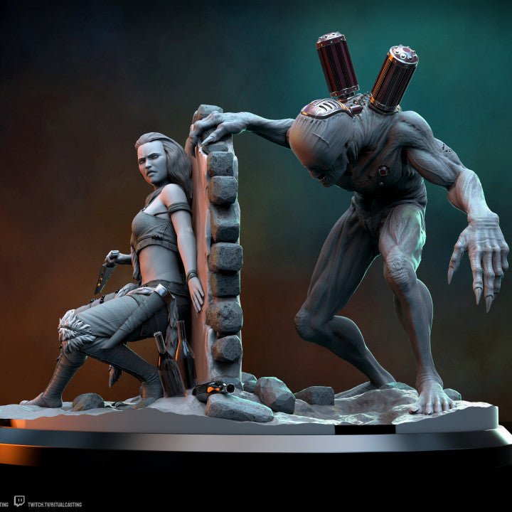 Senua The Hunted SFW 3D Printed DioramaMiniature by Ritual Casting
