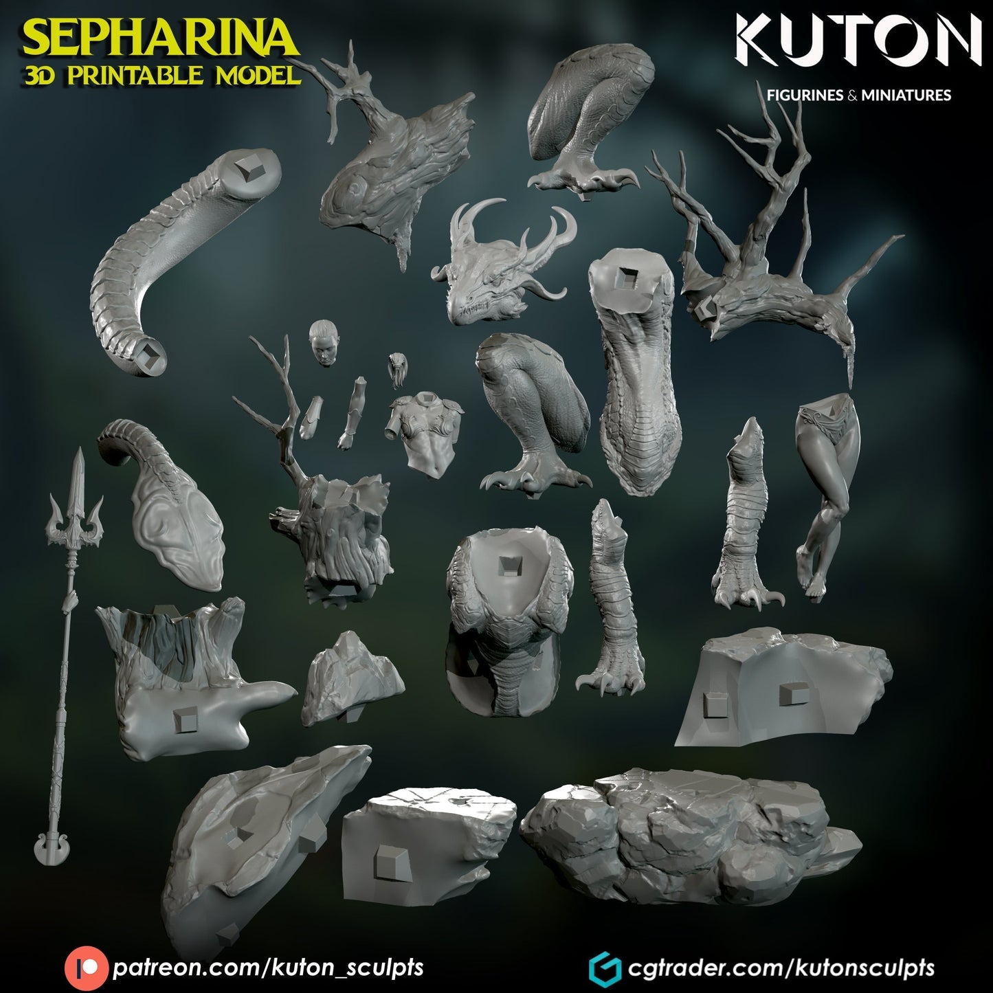 Sepharina Resin Model Fun Art by KUTON Scale models and Collectibles
