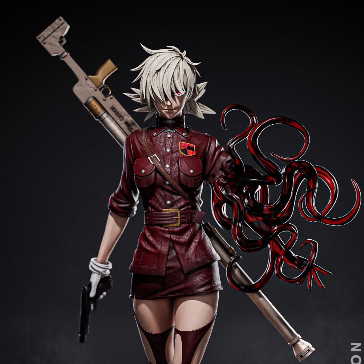 Seras Victoria Anime 3d printed Model Scaled Statue by CA3D