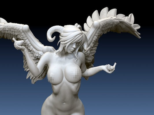 Serephina The Archangel 1 NSFW 3d Printed miniature FanArt by Klaus Scaled Collectables Statues & Figurines
