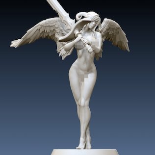 Serephina The Archangel 2 NSFW 3d Printed miniature FanArt by Klaus Scaled Collectables Statues & Figurines