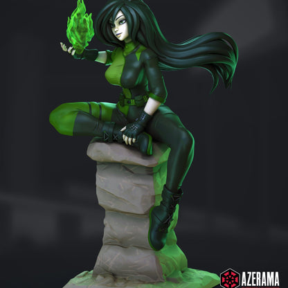 Resin Model Kit Shego 3d Printed Figurine Collectable Fanart DIY by Azerama