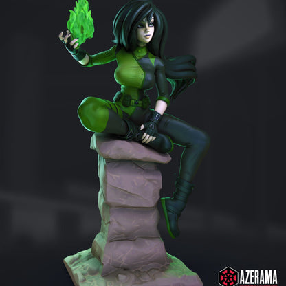 Resin Model Kit Shego 3d Printed Figurine Collectable Fanart DIY by Azerama