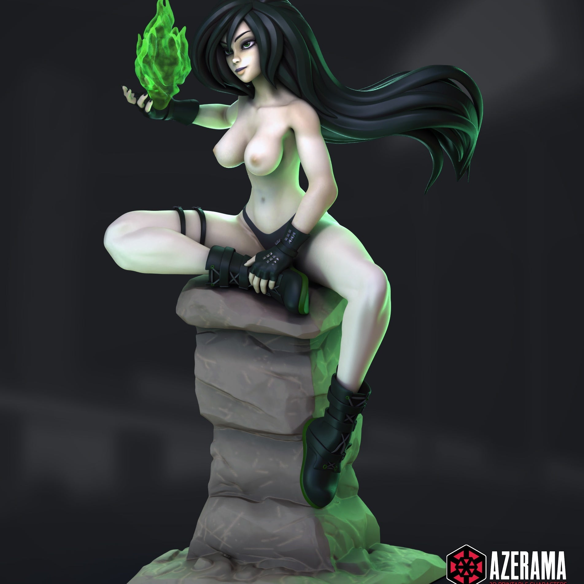 Shego NSFW 3d Printed Resin Figurines Model Kit Collectable Fanart DIY by Azerama