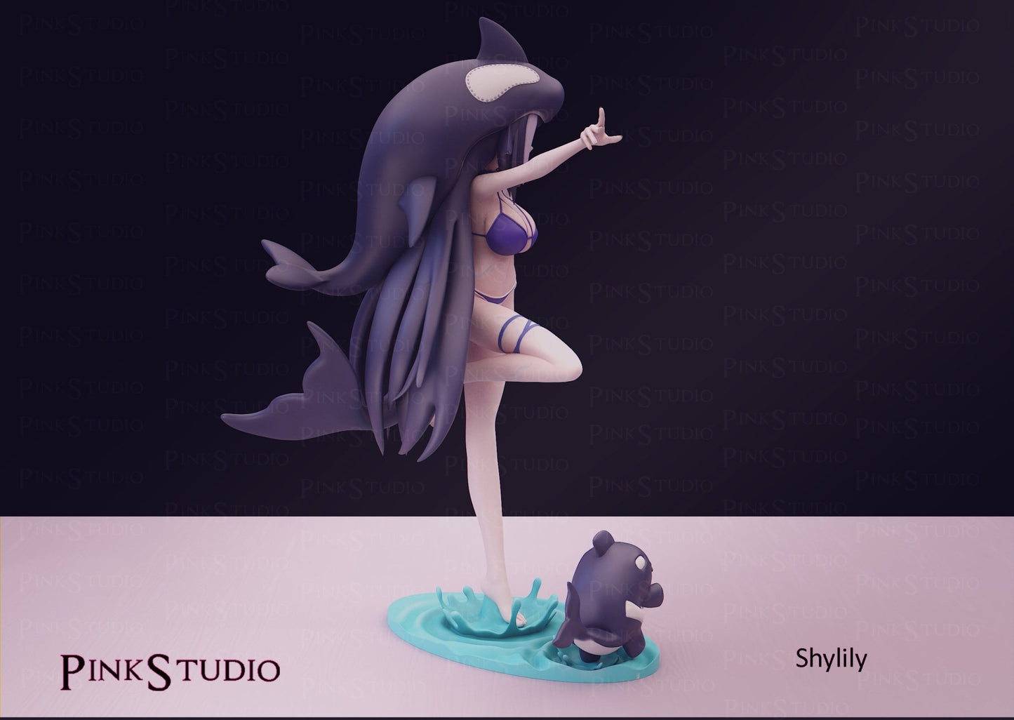 Shylily Figure 3D Printed Fanart DIY Garage Kit , Unpainted , NSFW Figurine , Nude Figurine , Sexy Miniature , Bondage figure , Naked Waifu , Adult Figurine , Anime Figure