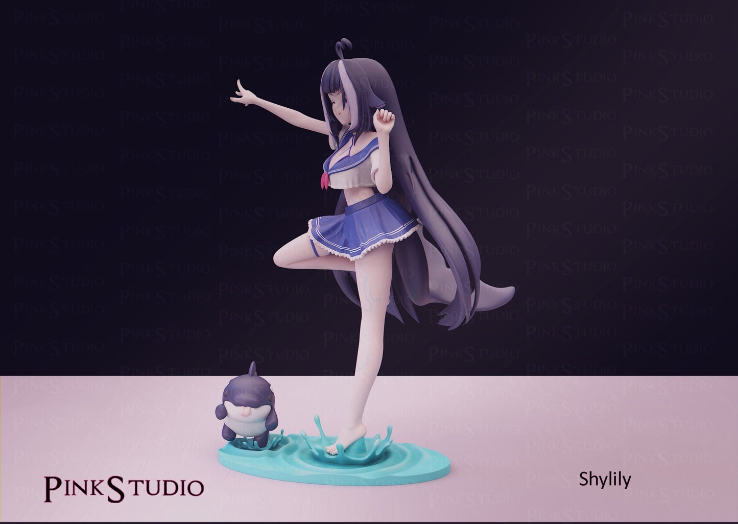 Shylily Figure 3D Printed Fanart DIY Garage Kit , Unpainted , NSFW Figurine , Nude Figurine , Sexy Miniature , Bondage figure , Naked Waifu , Adult Figurine , Anime Figure