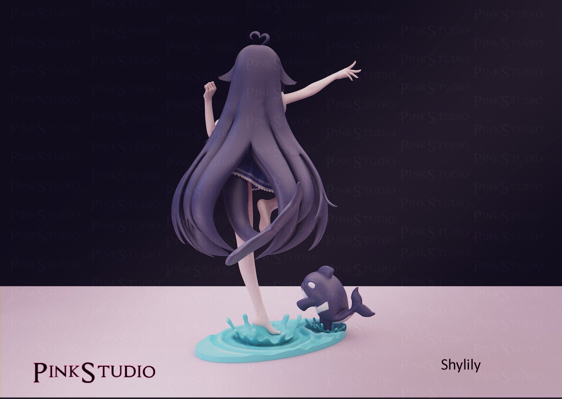 Shylily Figure 3D Printed Fanart DIY Garage Kit , Unpainted , NSFW Figurine , Nude Figurine , Sexy Miniature , Bondage figure , Naked Waifu , Adult Figurine , Anime Figure