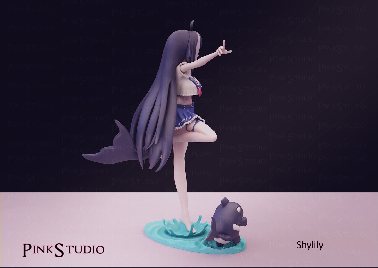 Shylily Figure 3D Printed Fanart DIY Garage Kit , Unpainted , NSFW Figurine , Nude Figurine , Sexy Miniature , Bondage figure , Naked Waifu , Adult Figurine , Anime Figure