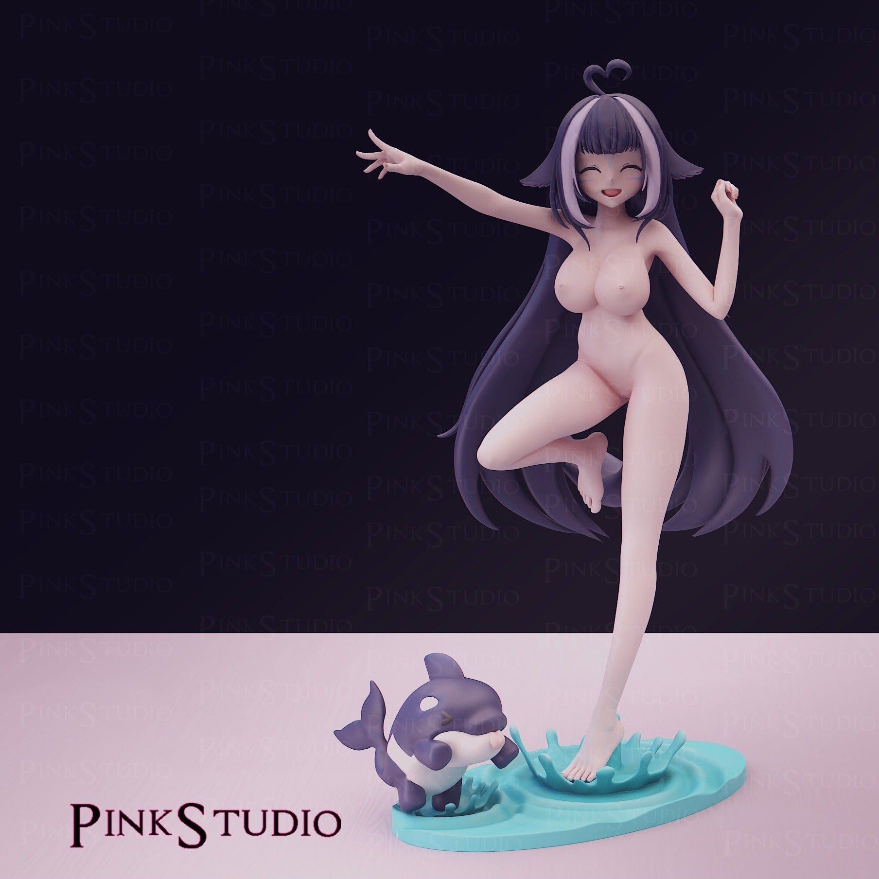 Shylily NSFW Figure 3D Printed Fanart DIY Garage Kit , Unpainted , NSFW Figurine , Nude Figurine , Sexy Miniature , Bondage figure , Naked Waifu , Adult Figurine , Anime Figure
