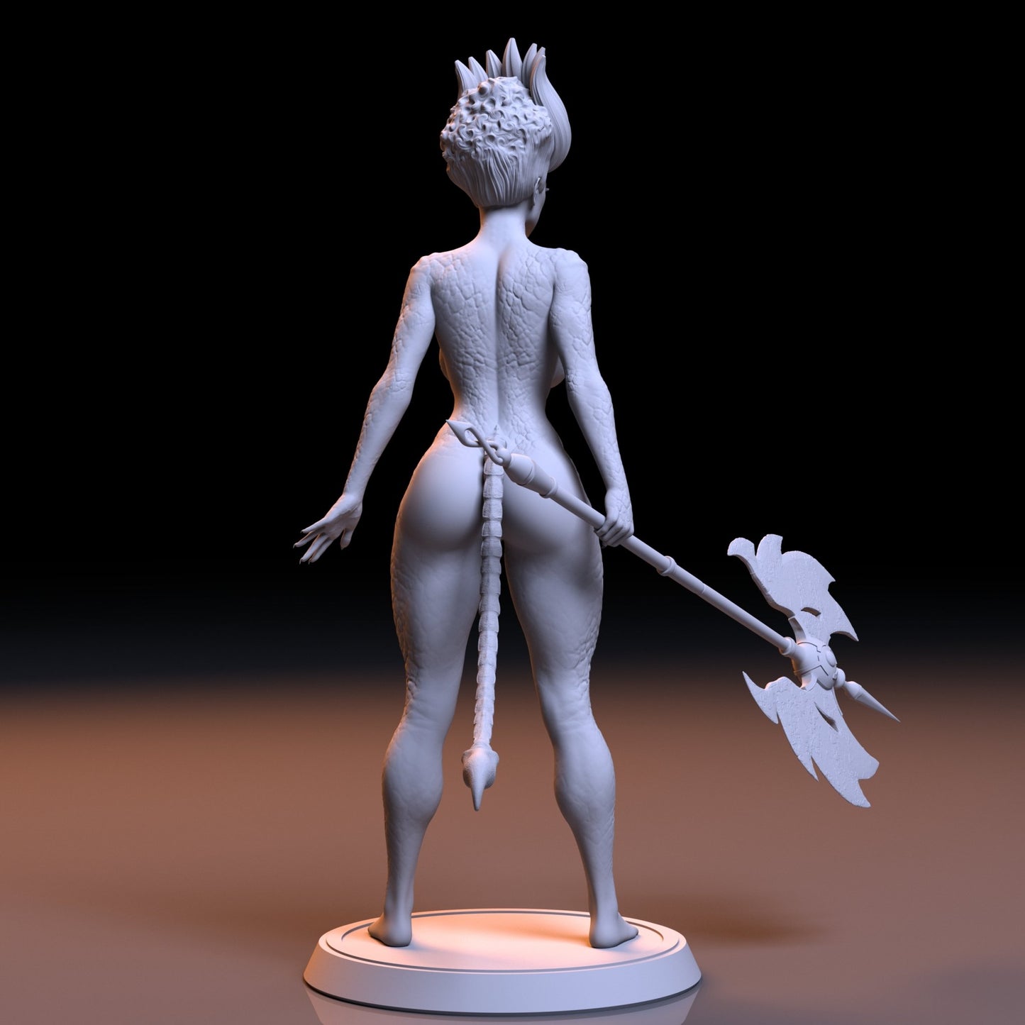 Siren NSFW 3D Printed Figurine Fanart Unpainted Miniature