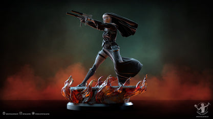 SISTER MARY 3D Printed Miniature Fanart by Ritual Casting Deus Spes Nostra diorama