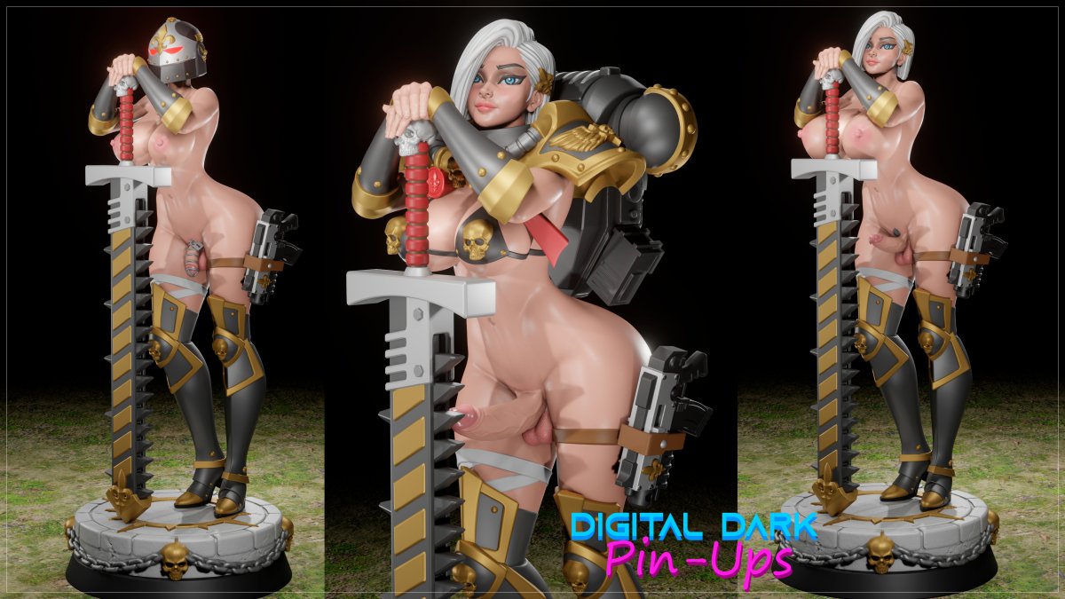 Sister of Battle NSFW Resin Kit: Nude Resin model kit FUTA
