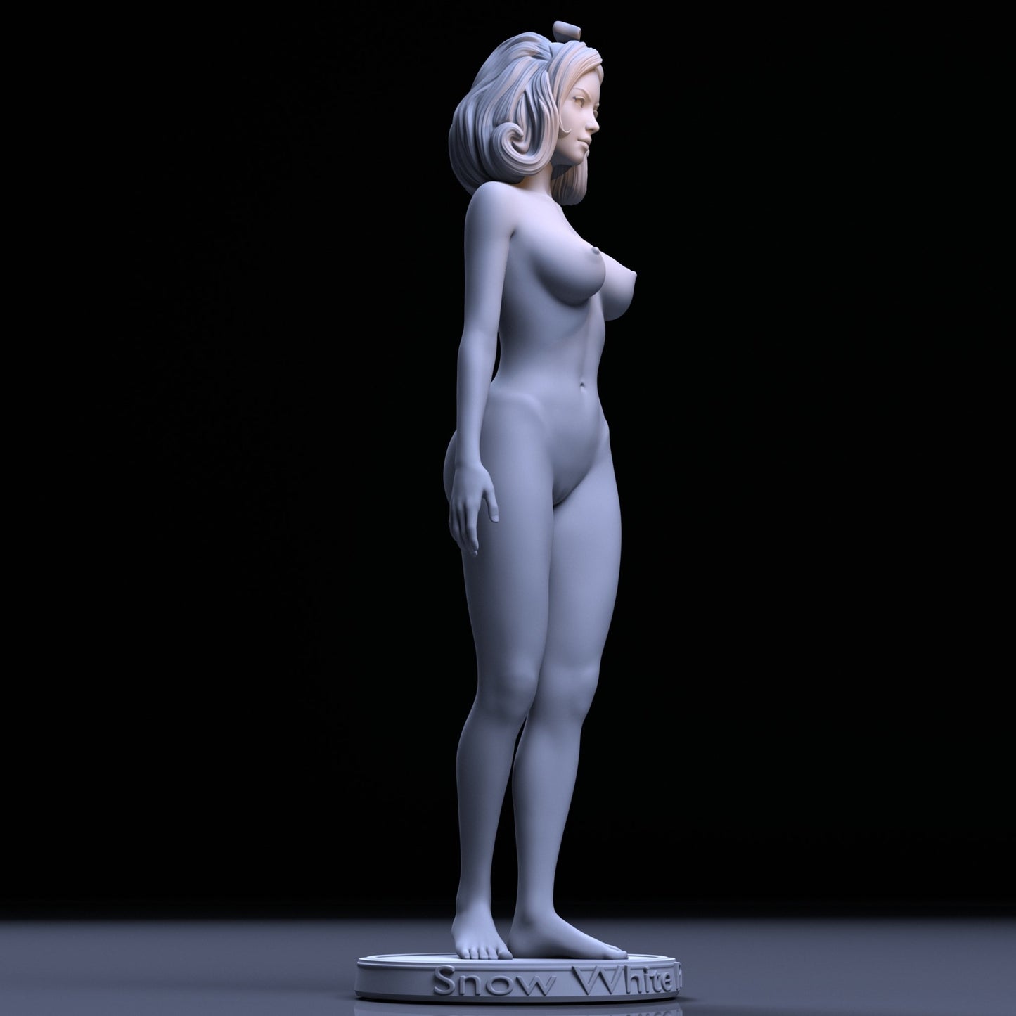 Snow White NSFW 3D Printed Figurine Fanart Unpainted Miniature