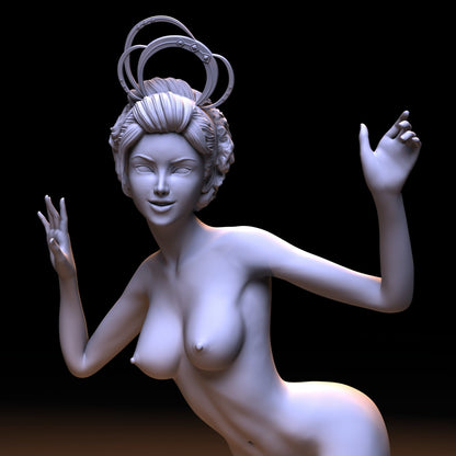 Space Girl 2 NSFW 3D Printed Figurine Fanart Unpainted Miniature Scaled Models