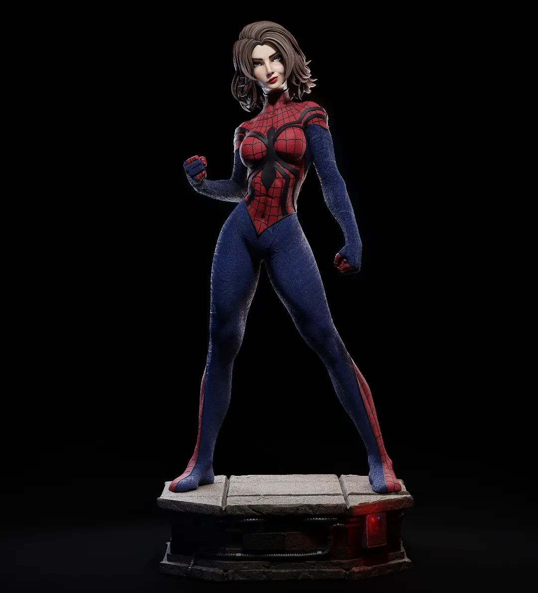 Spider Girl 3D Printed Miniature FunArt by ca_3d_art Figurines & Collectible