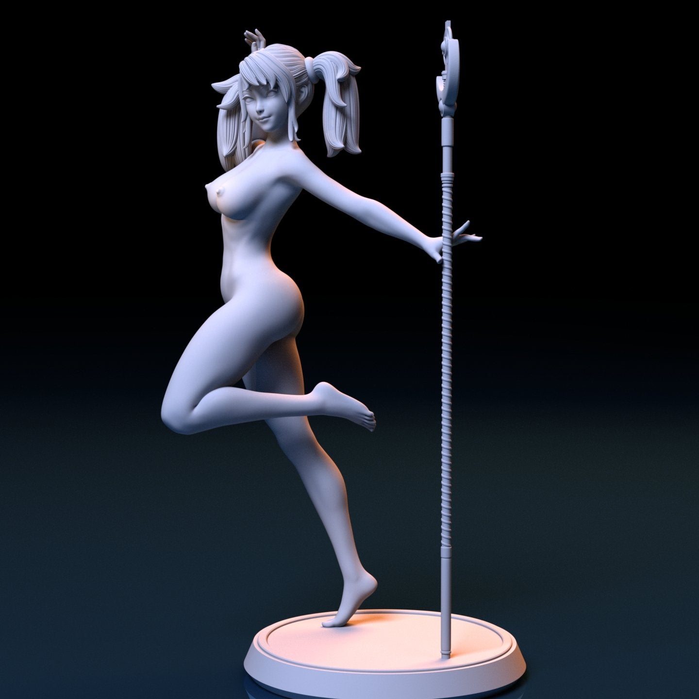 Star Guardian Lux NSFW 3D Printed Figurine Fanart Unpainted Miniature