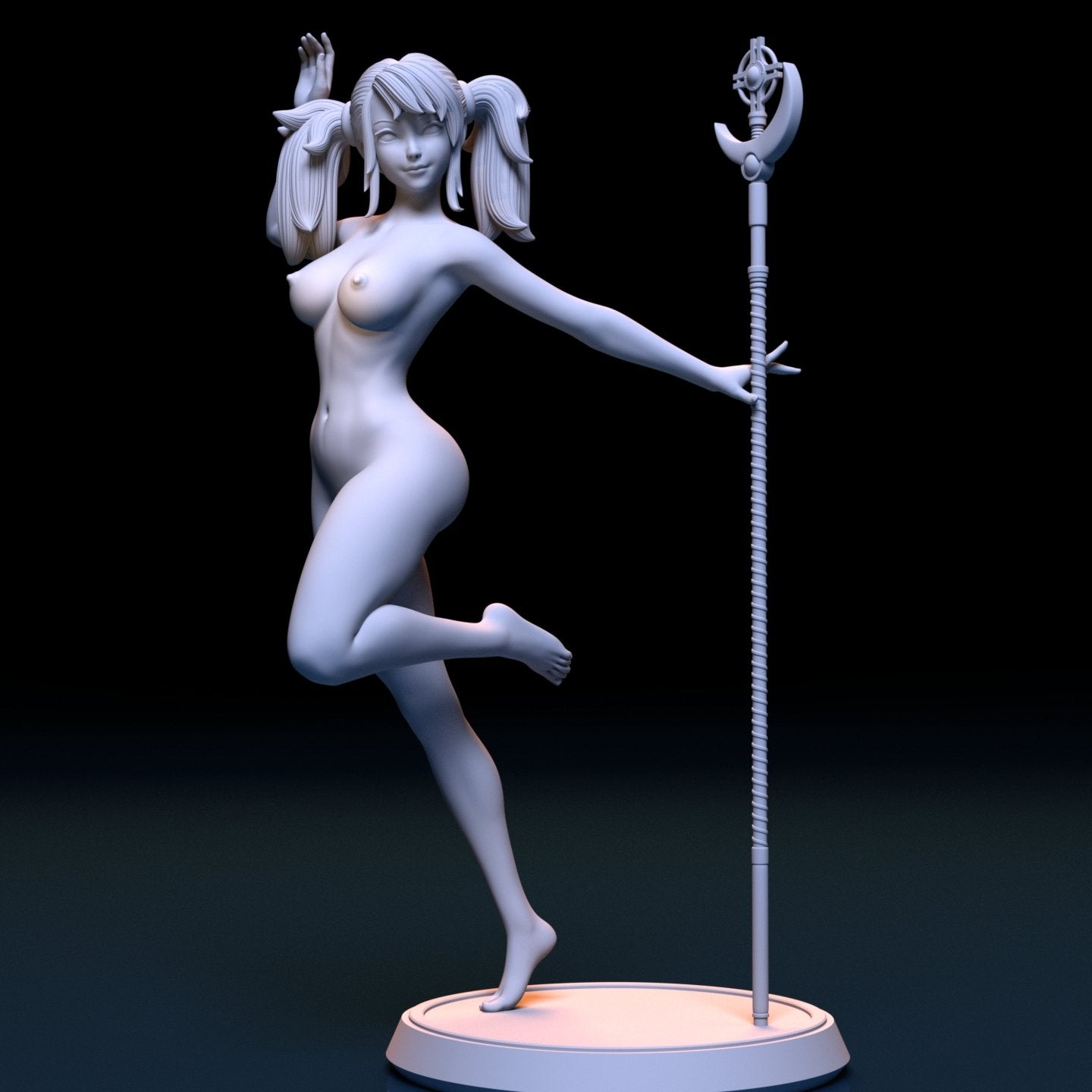 Star Guardian Lux NSFW 3D Printed Figurine Fanart Unpainted Miniature