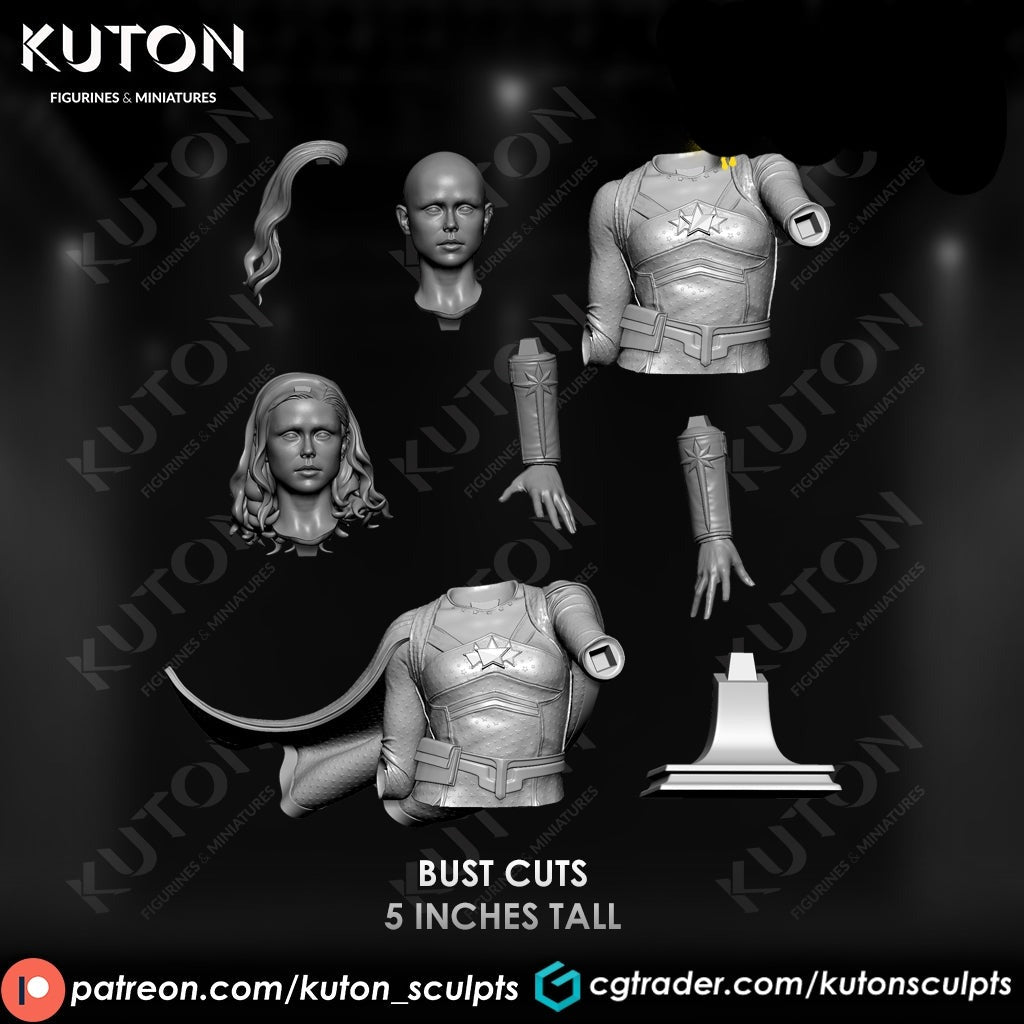 StarLight BUST 3d printed Resin Figure Model Kit miniatures scale models Fun Art by KUTON