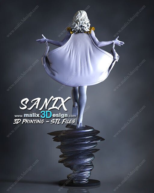 STORM 3D Printed Resin Figure Model Kit FunArt | Diorama by SANIX3D UNPAINTED GARAGE KIT