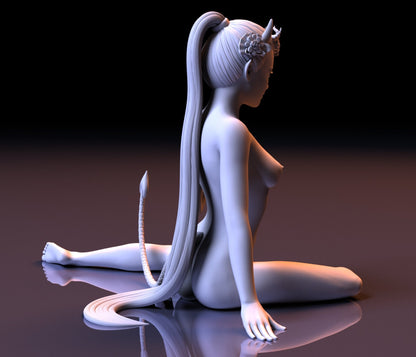 SUCCUBUS NSFW 3D Printed Figurine Fanart Unpainted Miniature Collectibles