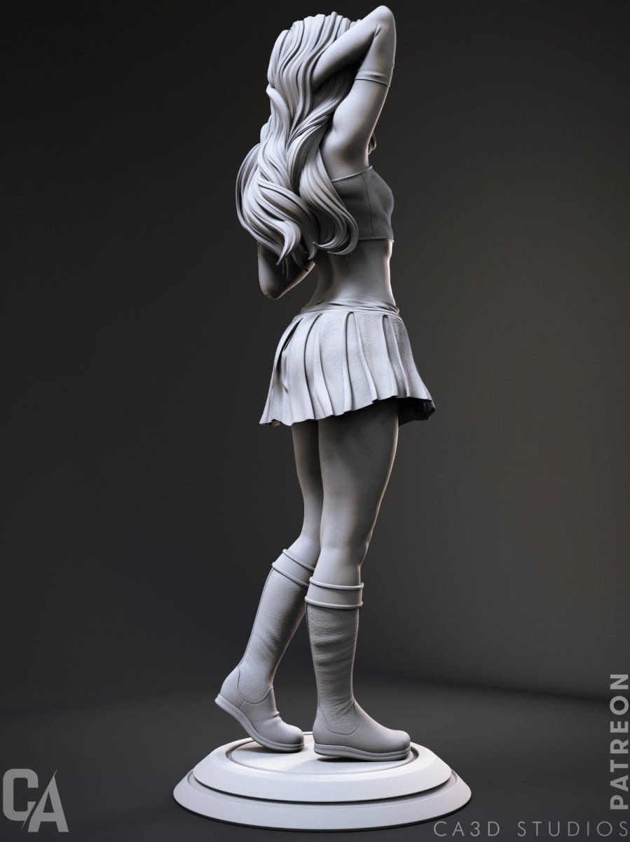 Supergirl 3d printed Miniature Statue Unpainted by CA3D