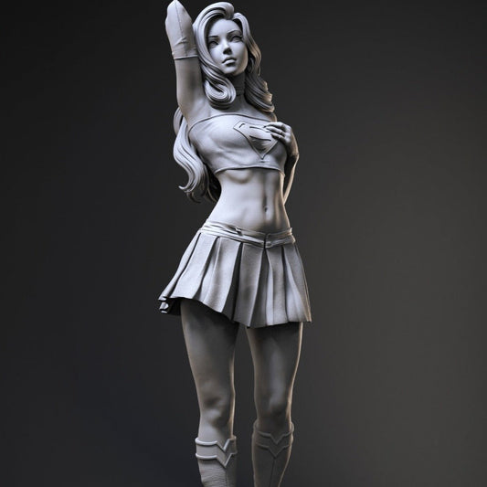 Supergirl 3d printed Miniature Statue Unpainted by CA3D