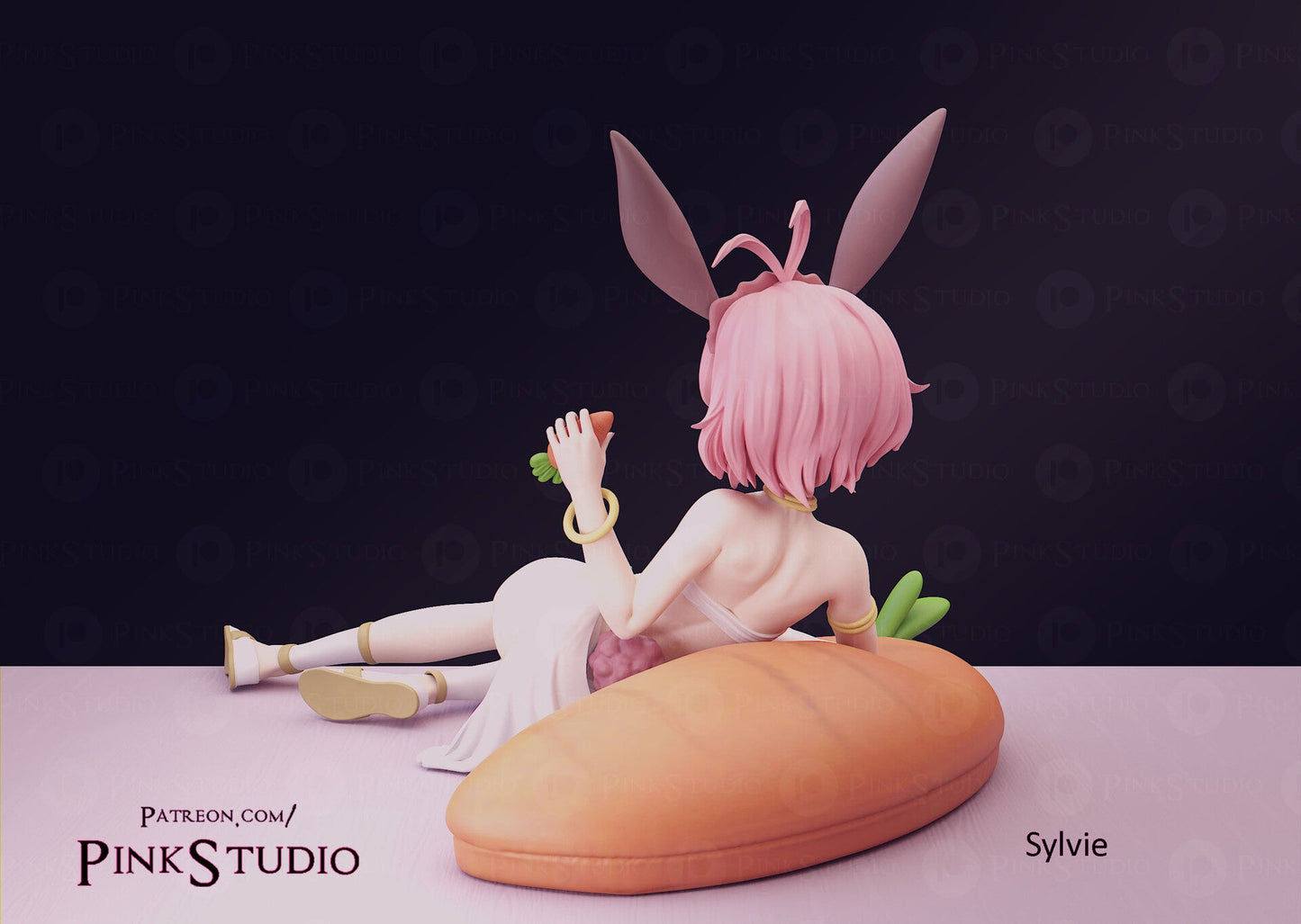 Sylvie SFW Figure 3D Printed Fanart DIY Garage Kit , Unpainted , SFW Figurine , Nude Figurine , Sexy Miniature , Bondage figure , Naked Waifu , Adult Figurine , Anime Figure