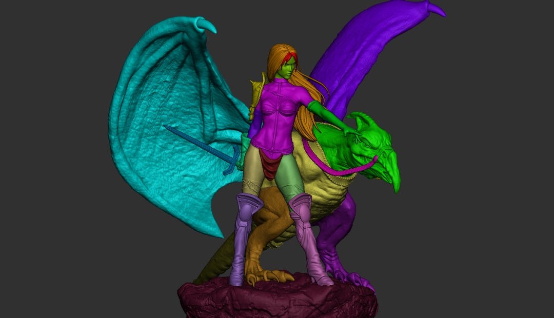 Taarna 3d printed Figure Scaled Statue by CA3D