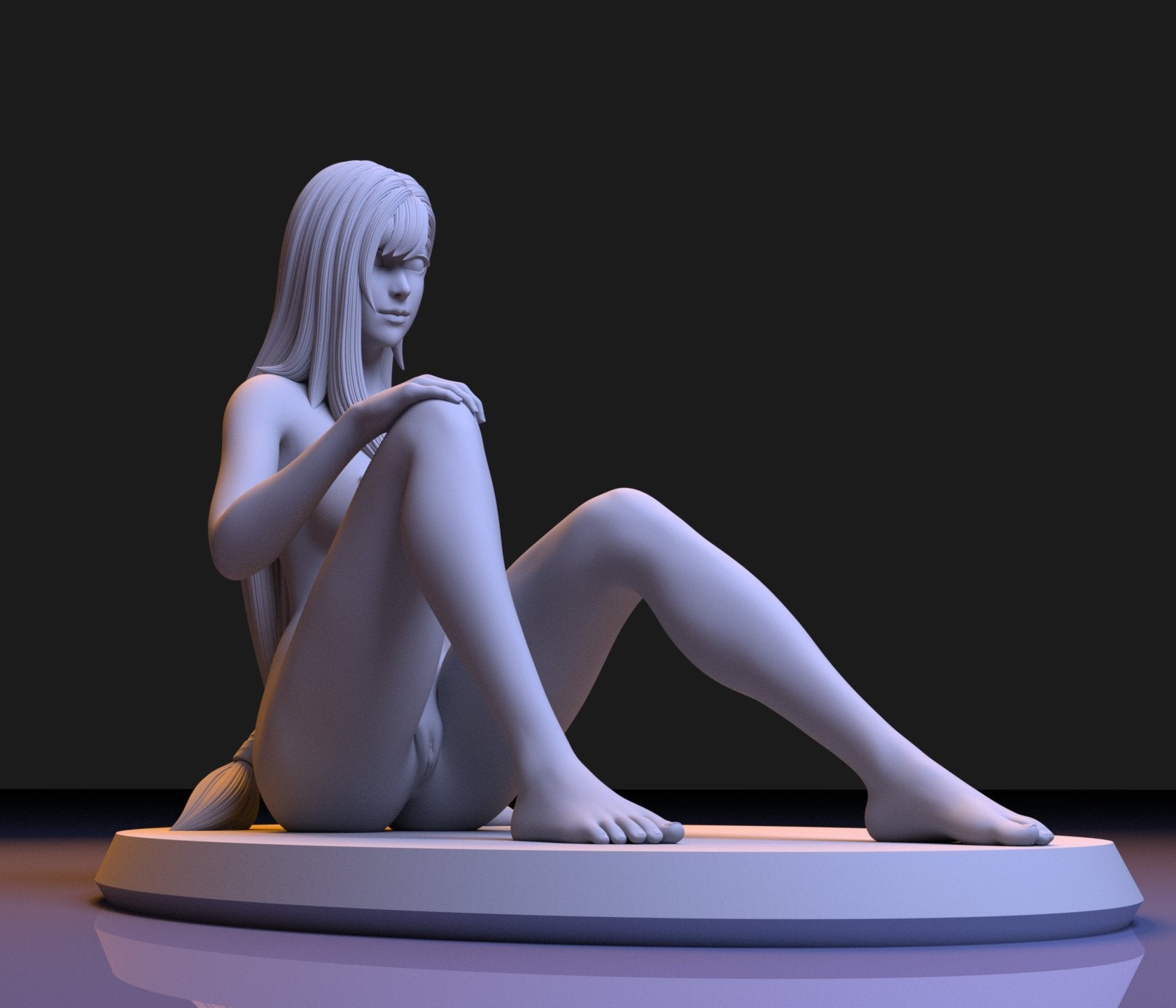 Tifa NSFW 3D Printed Figurine Fanart Unpainted Miniature Collectibles