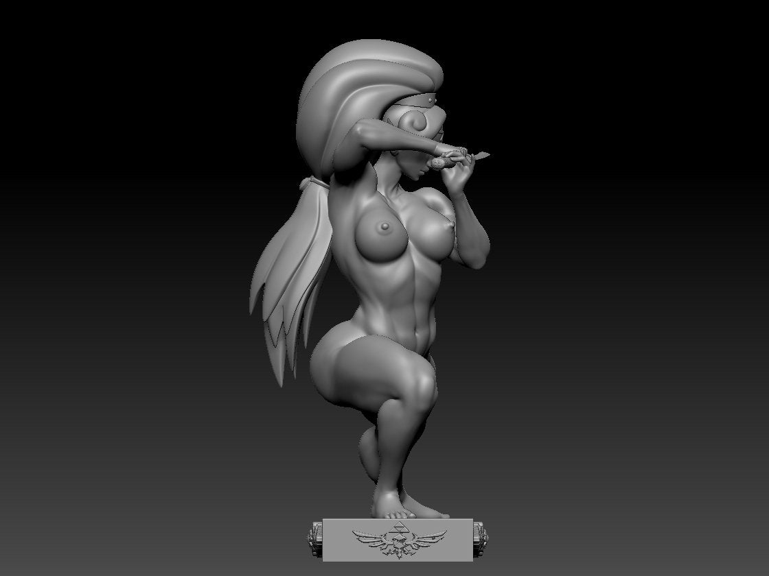 Urbosa NSFW 3D Printed Figurine Fanart Unpainted Miniature Scaled Models