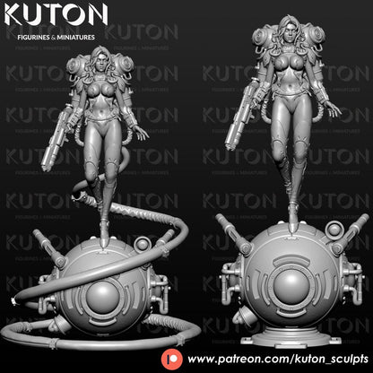 Valda DIORAMA 3d printed Resin Figure Model Kit miniatures figurines collectibles and scale models UNPAINTED Fun Art by KUTON FIGURINES