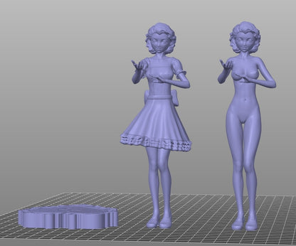 Valentine Dolls 3D Printed Figurine Fanart Unpainted Scaled Models