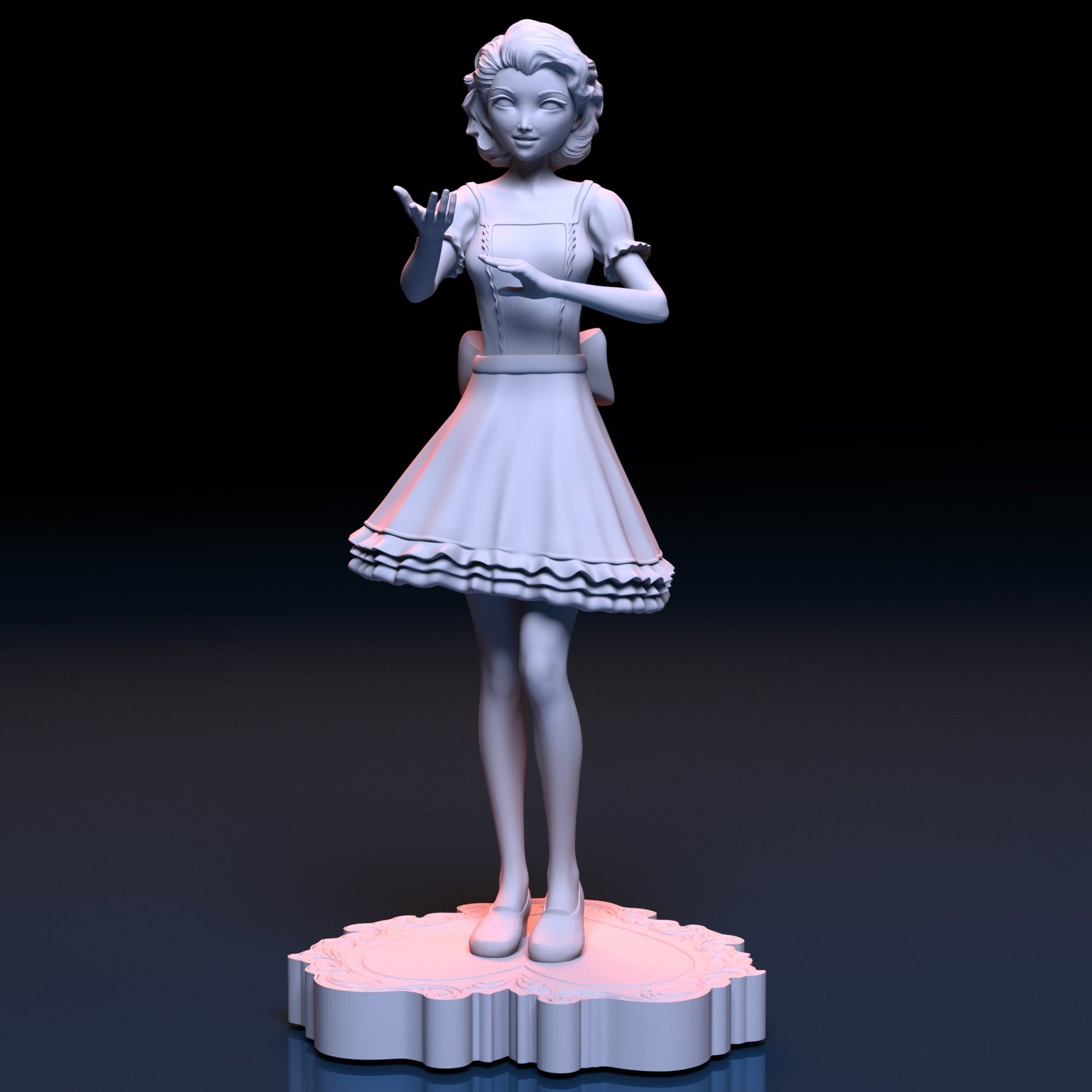 Valentine Dolls 3D Printed Figurine Fanart Unpainted Scaled Models