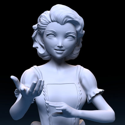 Valentine Dolls 3D Printed Figurine Fanart Unpainted Scaled Models