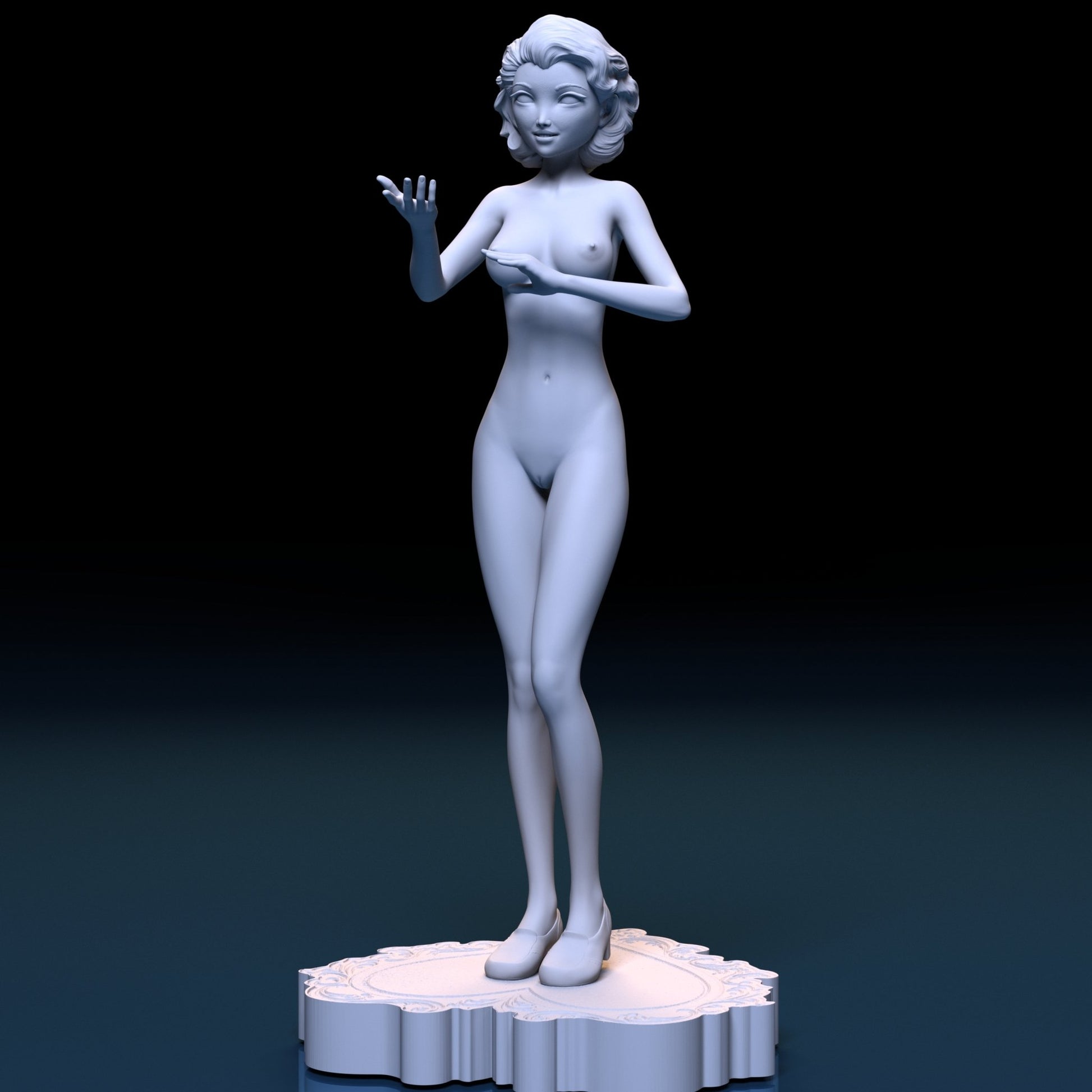 NSFW Resin Miniature Naked Woman Art NSFW 3D Printed Figurine Fanart  Unpainted Miniature Collectibles