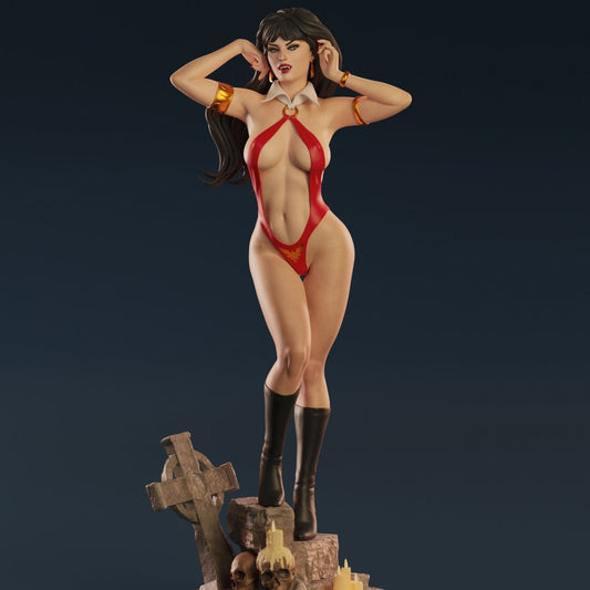 Vampirella Resin Model Kit | 3d Printed Scaled Collectable by Abe3d