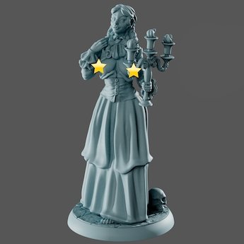 Vanessa NSFW 3d Printed miniature FanArt by Gaia Miniatures Scaled Collectables Statues & Figurines