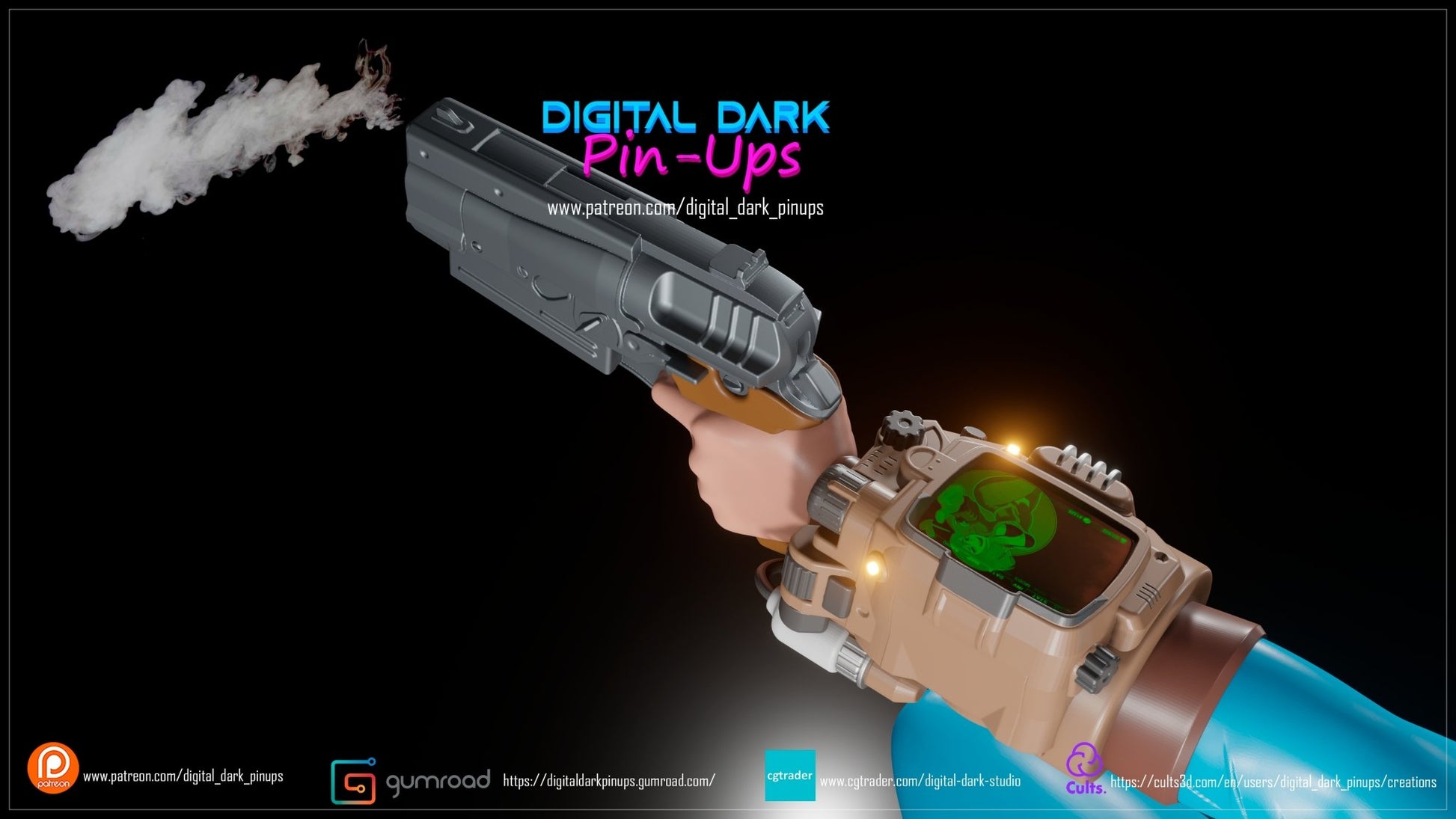 Vault Girl Fallout FUTA – NSFW 3D Printed – Miniature by Digital Dark Pin-Ups