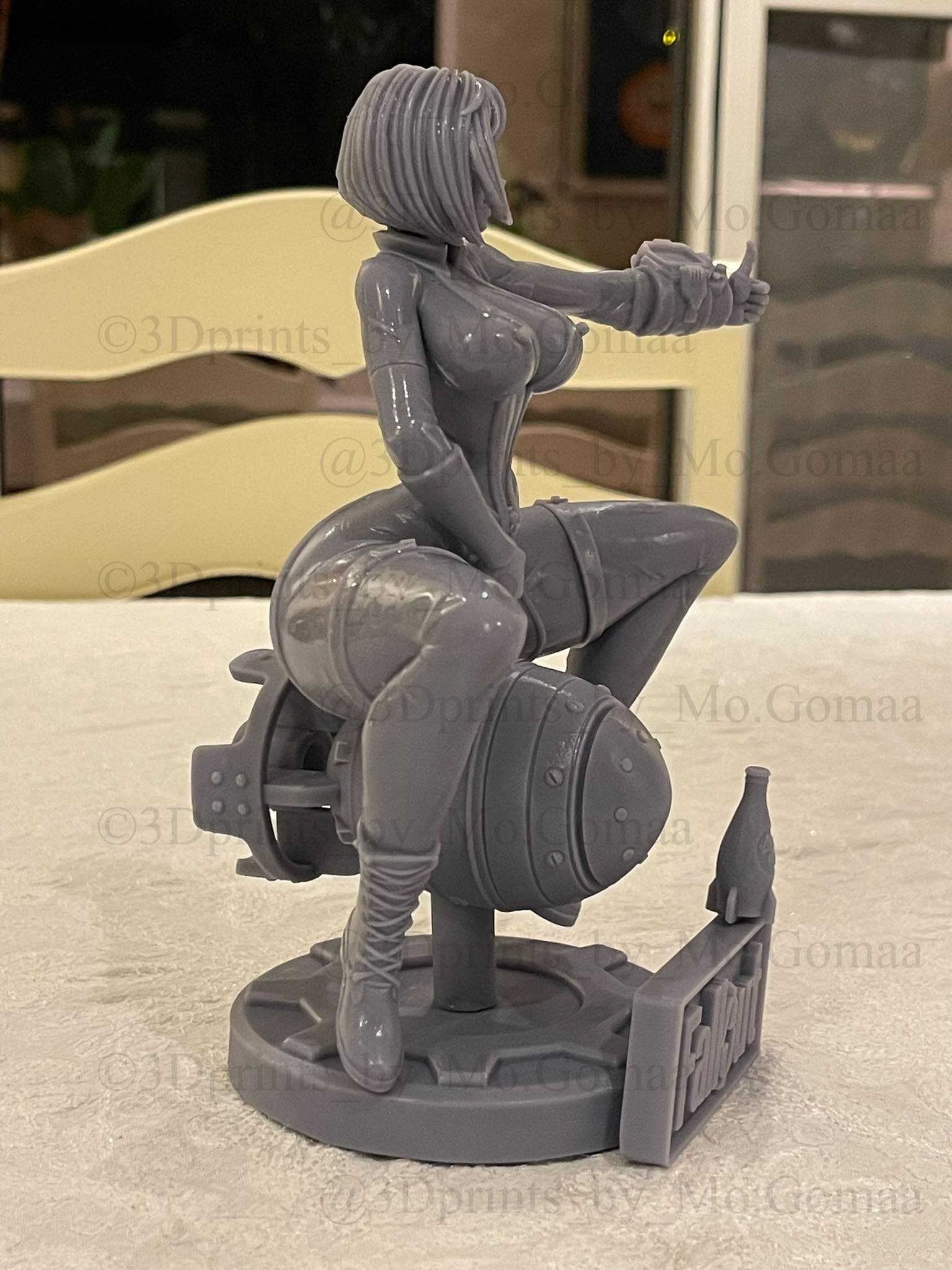 Vault Girl Fallout – NSFW 3D Printed – Miniature by Digital Dark Pin-Ups