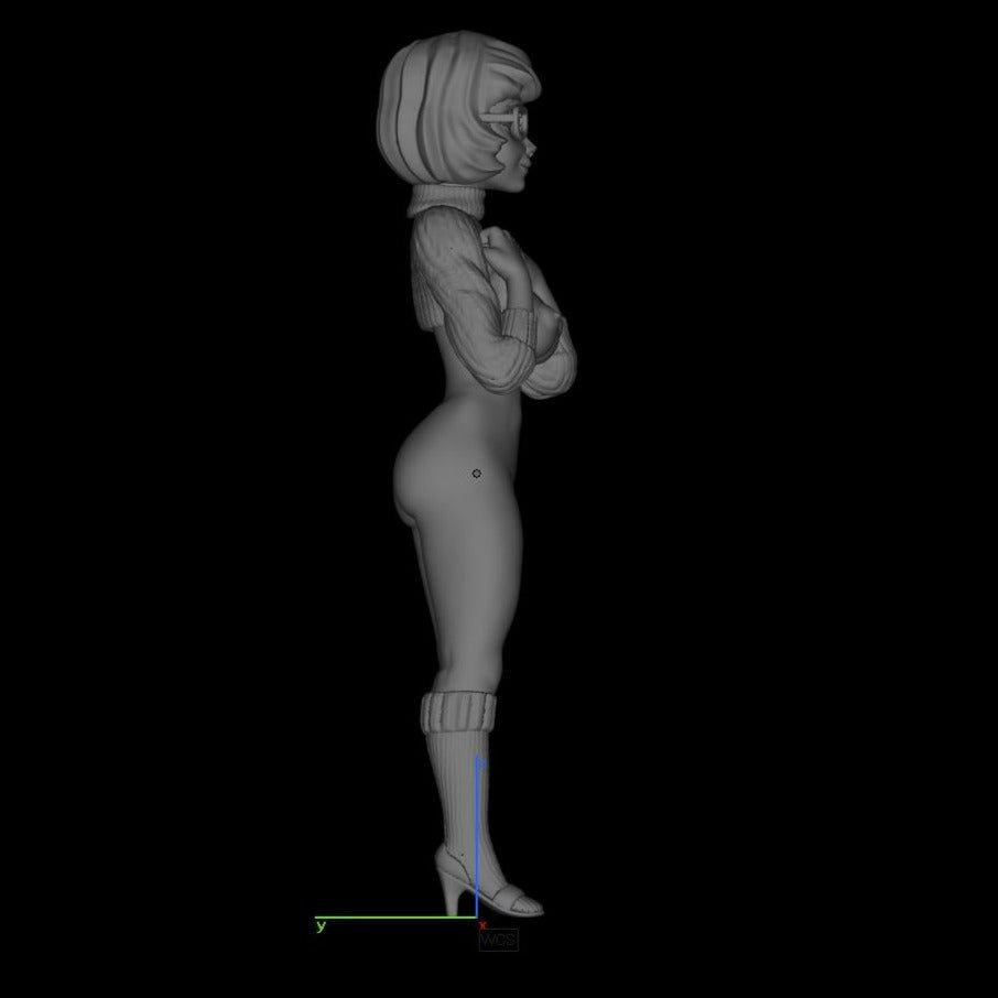 Velma Dinkley 3 | Scooby Doo | NSFW 3D Printed | Fun Art | Unpainted | Version | Figurine